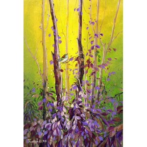 Zohaib Rind, 16 x 24 Inch, Acrylic on Canvas, Calligraphy Painting, AC-ZR-354